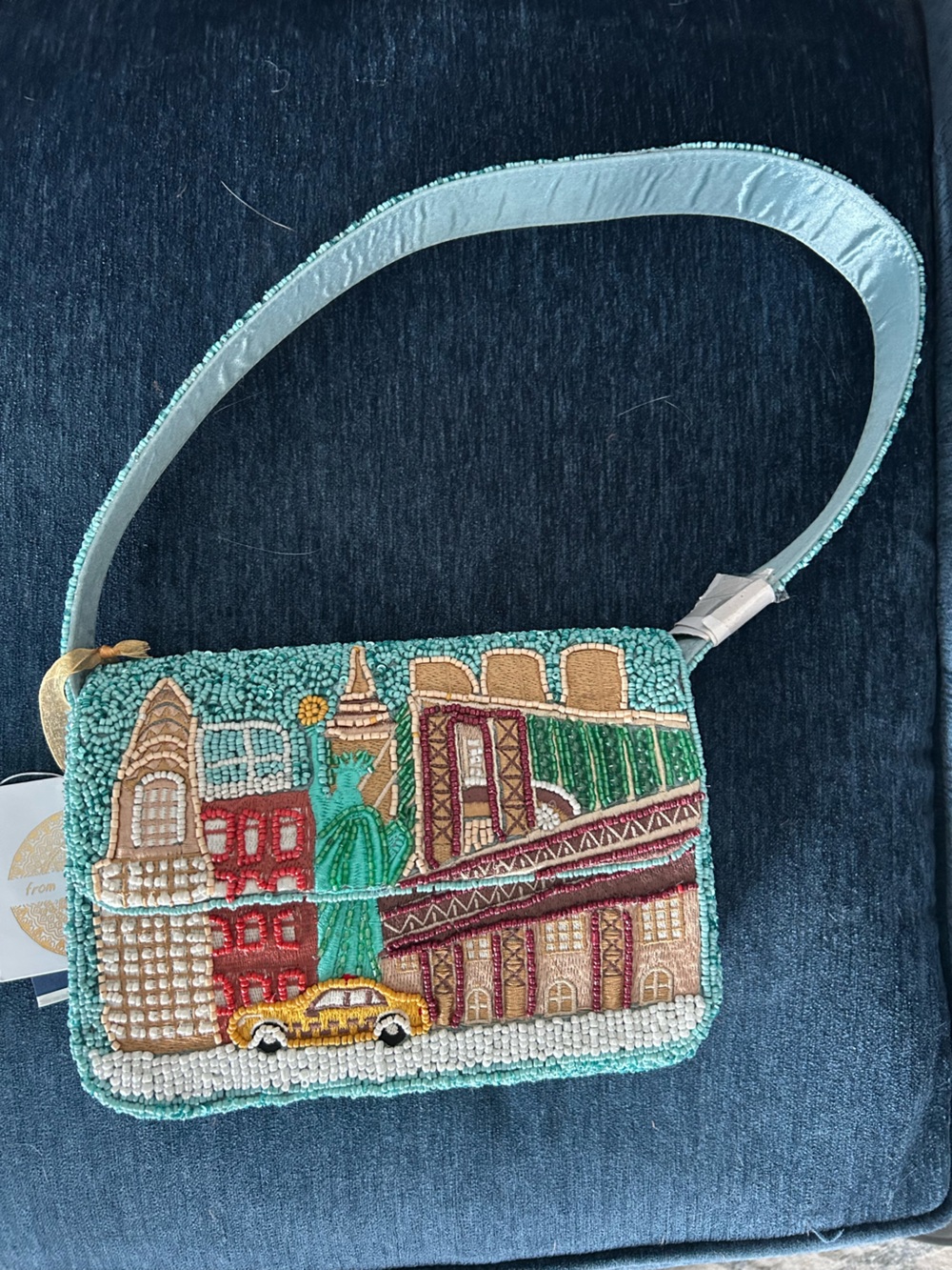 Viral New York City Beaded Bag